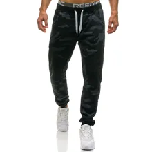 Камуфляжные длинные штаны, мужские повседневные брюки, мужские свободные спортивные штаны, уличная одежда, с завязками, спортивные штаны, брюки для бега, мужские