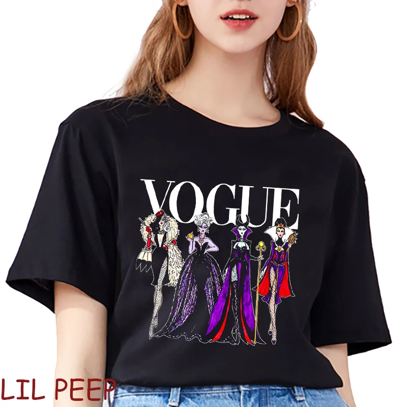 Модная Готическая модная повседневная футболка с изображением злодеев