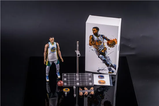 NBA Basketball Athletes Stephen Curry Jersey Number 30, 1/9 White Jersey Mobile Boxed Garage Kit