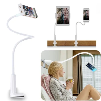 

360 Degrees Rotating Holder White Desktop Lazy Bracket For Phone Flat Multi-Scenario Application New Adjustable Desktop Holder