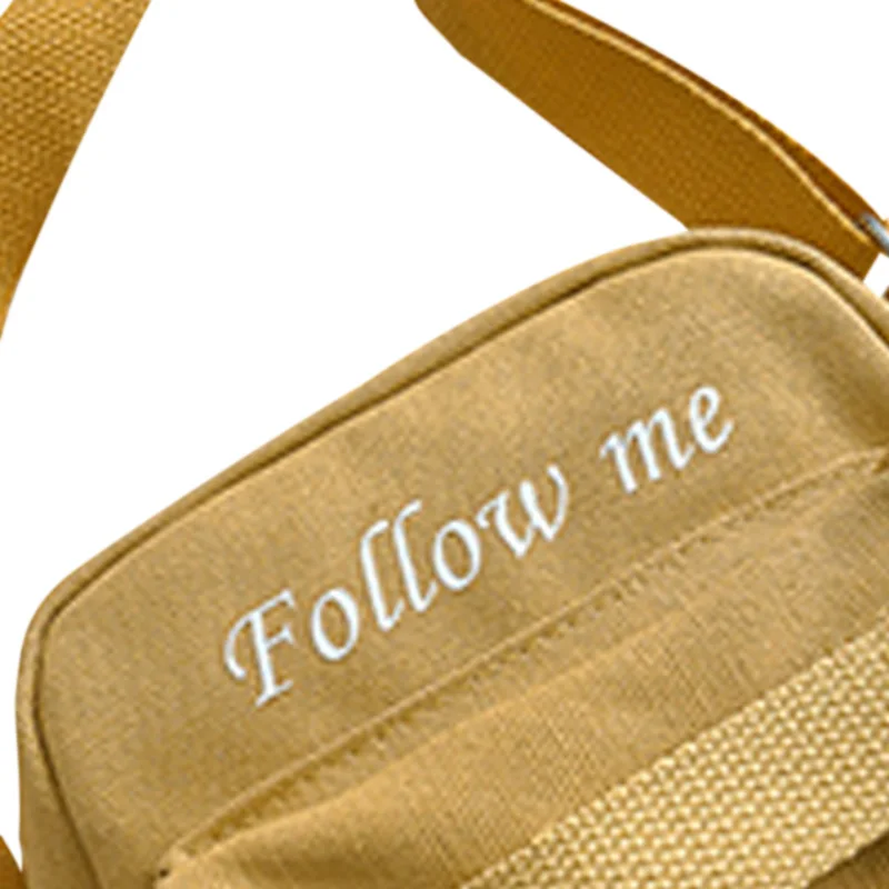 Concise Women Bag Durable Canvas Crossbody Bag Personality Cool Cartoon Pattern Shoulder Bag High Quality