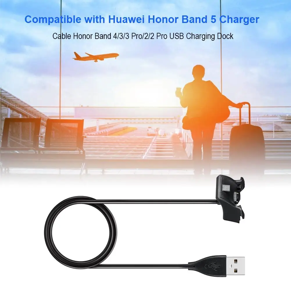 3 фута usb Дата-кабель для быстрой передачи данных зарядное устройство зарядный крепежный зажим для huawei Honor Band 5 4 3 Band 2 Pro Smart Bracelet
