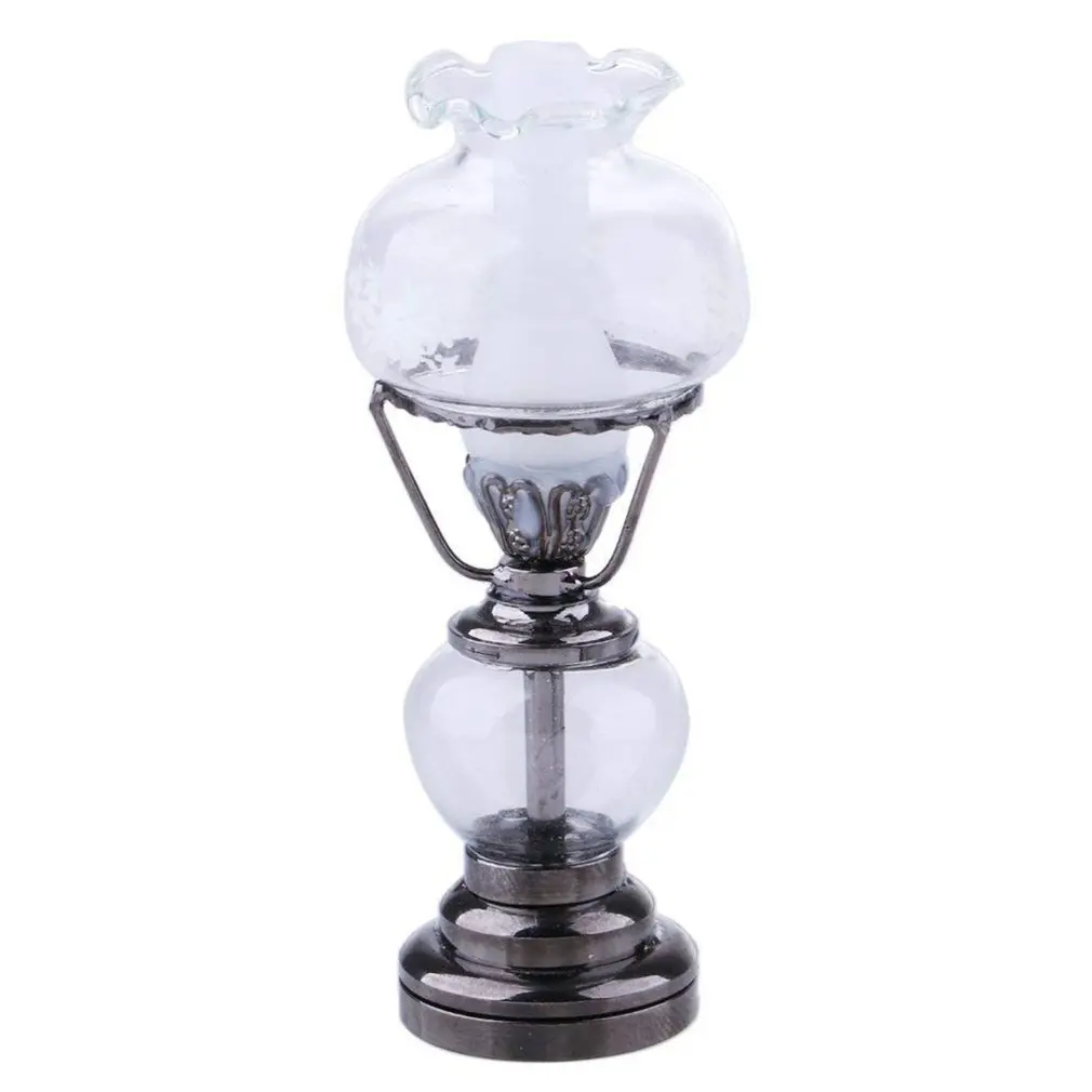 

LED Desk MiniLamp For Dollhouse Accessories Miniatures Kids Toys 2-layer