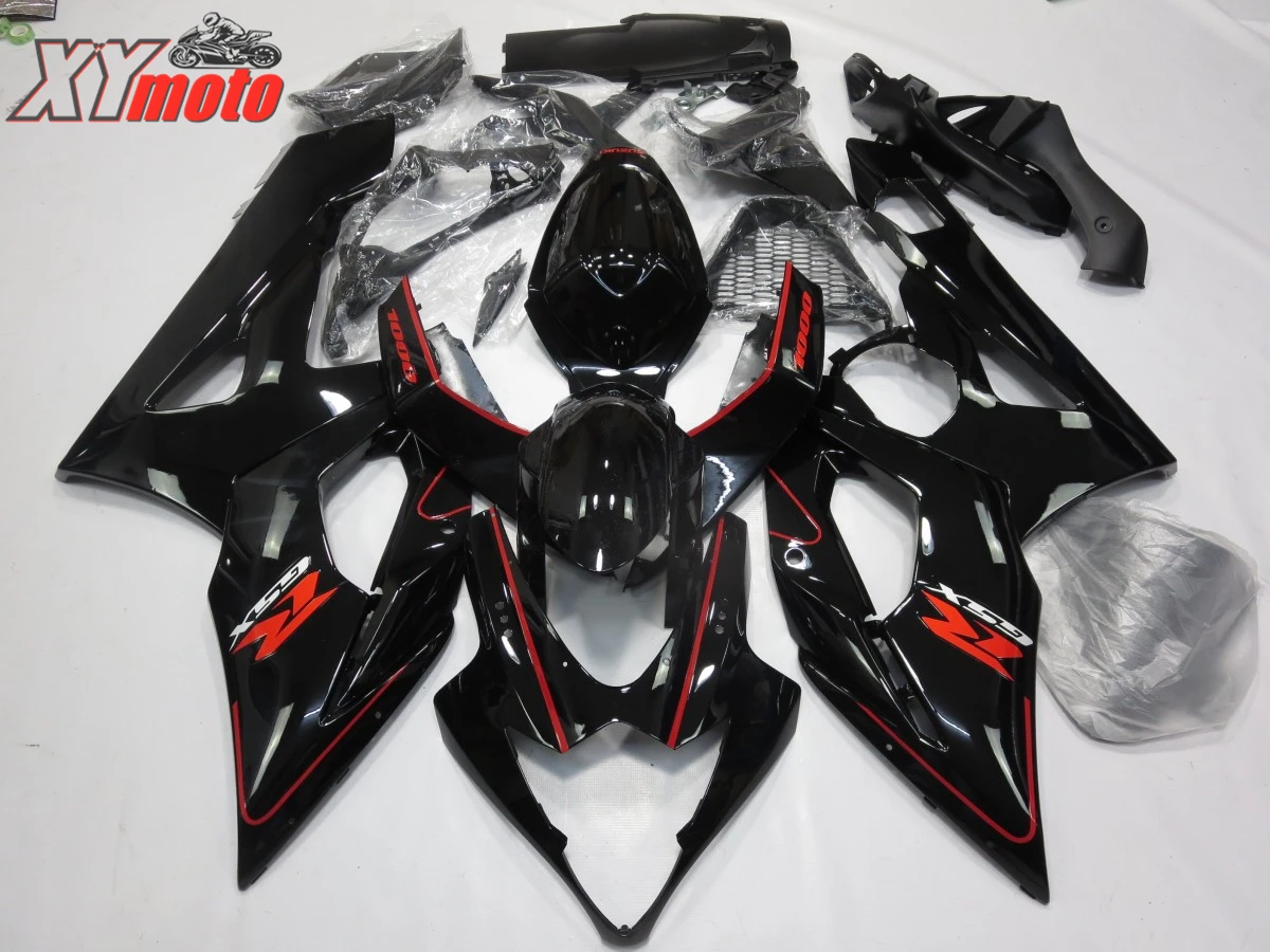 

Motorcycle Fairing Kit For Suzuki GSXR1000 K5 K6 05 06 Injection ABS Fairings GSXR 1000 K5 2005 2006 Gloss Black Bodyworks