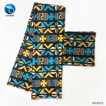 LIULANZHI Шелковый воск ткани Африканский новейший дизайн африканская атласная ткань принты ткань полиэстер воск для платья 4+ 2yrds ML8X