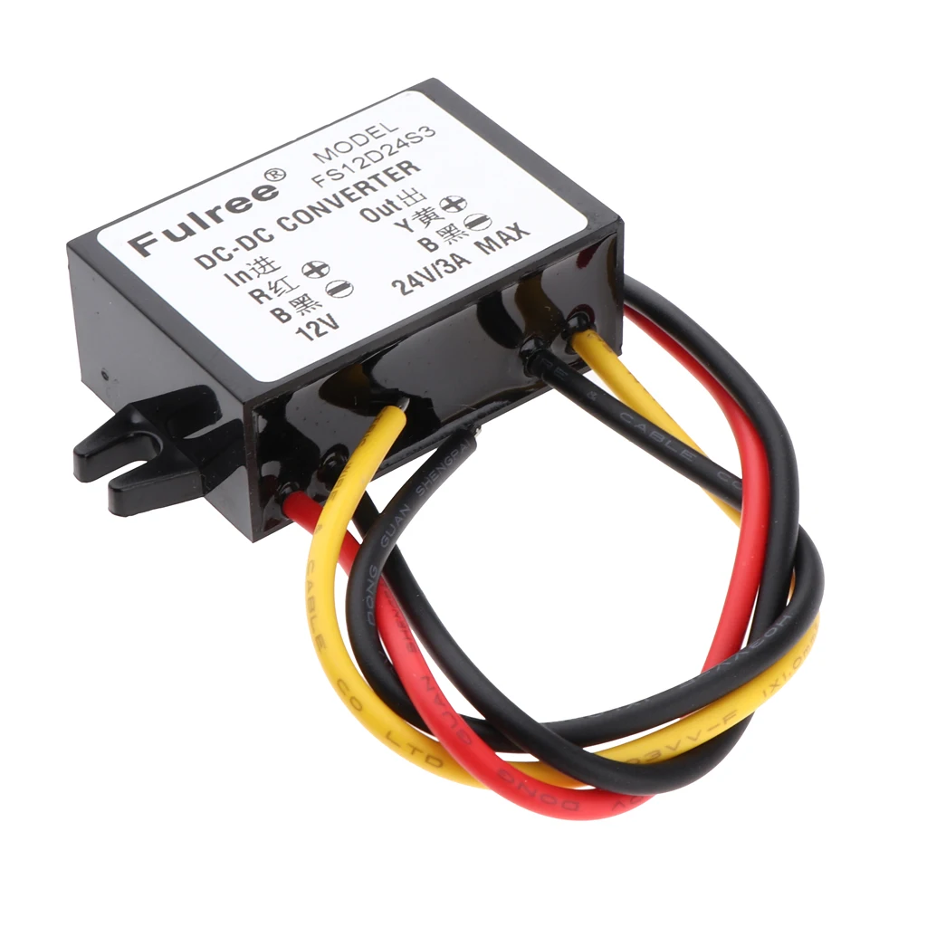 DC Boost Converter 9-22V Step-up To 24V 3A 72W Power Supply Module For Car