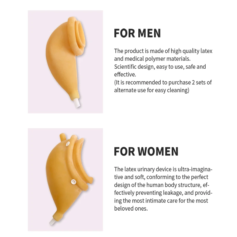

Women Men Elderly heathy care Urinals Latex Urine Urinary Incontinence for effective leakproofing Collector Bedridden Urine Bag