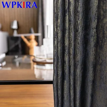 

Nordic Chenille Curtains Blackout For Living Room Window Blinds Drape Vintage Sheer Curtain Bedroom Window Treatment W-ZH210#30