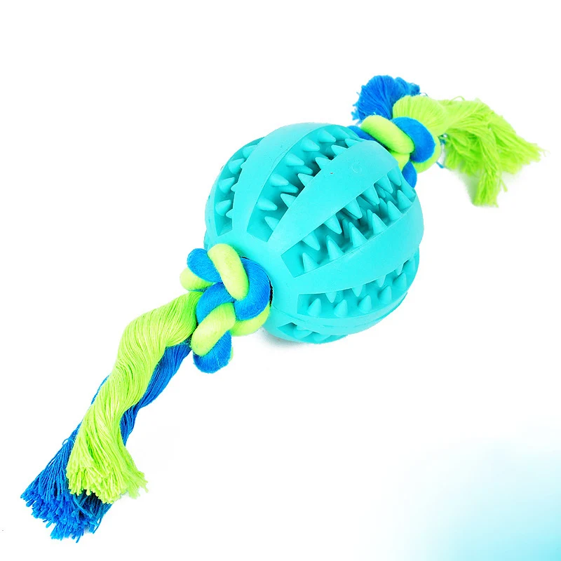 Blue Игрушки для собак Домашние хлопковые повязки с узлом веревка игрушка собака щенок жевательный мячик игрушка укус Устойчив для маленьких больших собак Обучение, игры чистка зубов - Цвет: Blue