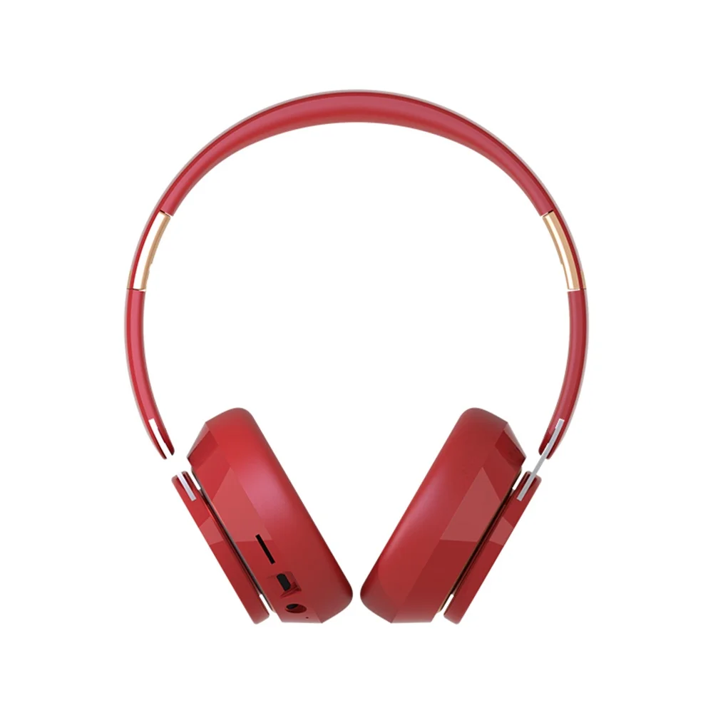 Bluetooth наушники с объемными басами, Беспроводная складная стереогарнитура 3,5 мм с микрофоном