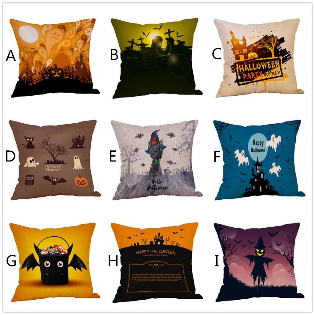 Осенняя наволочка для подушки в стиле Хэллоуин Декор Талия Бросок Подушка дивана