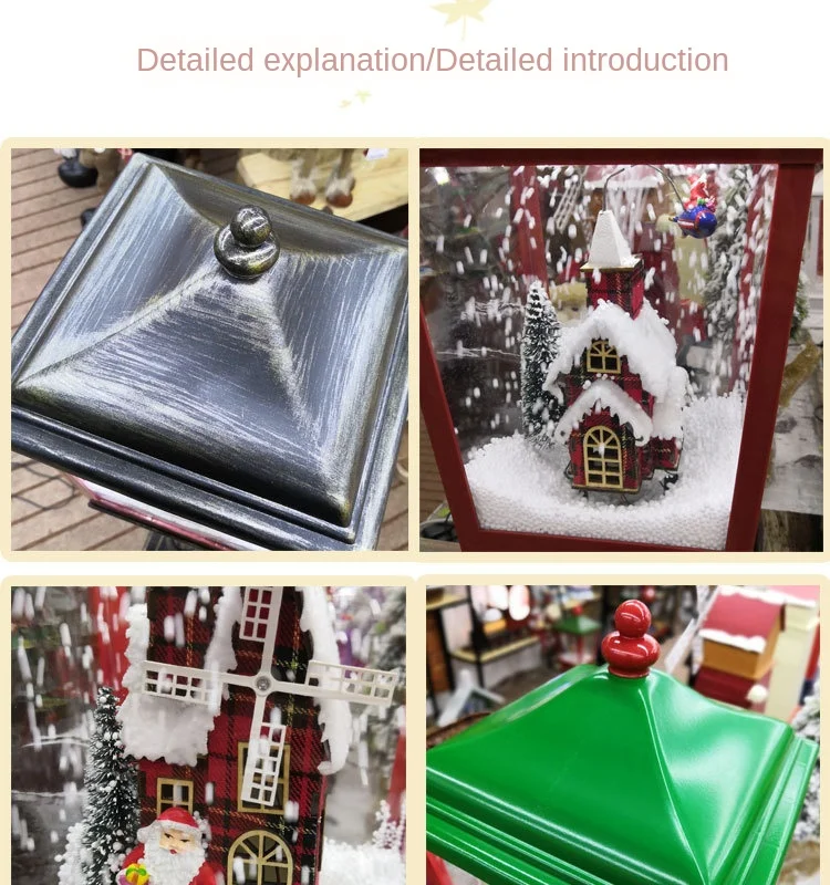 Decorações de natal novo estilo europeu neve