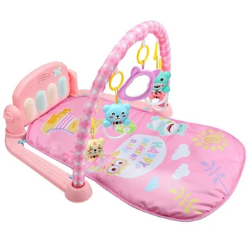 

Baby Play Mat Baby Activity Gym Children's Play Mat 0-12 Months Developing Carpet Soft Rattles Musical Toys Activity Rug Red
