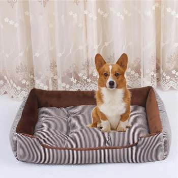 

1Pcs Soft Dog Bed Mat Kennel Puppy Warm Bed Plush Cozy Nest For Small Medium Large Dog House Pad 4 Seasons Pet Supplies