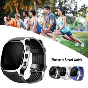

Waterproof Sports Exercise Bluetooth Camera Pedometer Wristband Smart Watch Gift