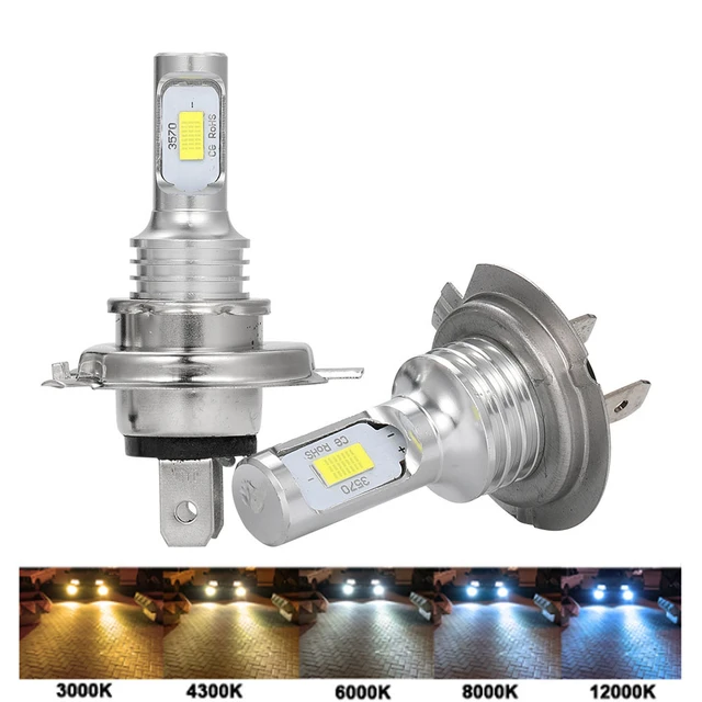 3 Colors H11 H8 H9 LED Headlight Bulb 6500K 4300K 3000K | Boslla B4 Series,  2 Bulbs