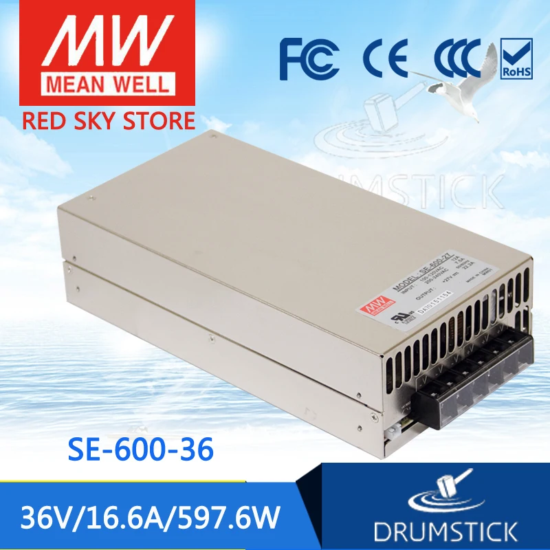 

Ship from USA MEAN WELL SE-600-36 36V 16.6A meanwell SE-600 36V 597.6W Single Output Power Supply