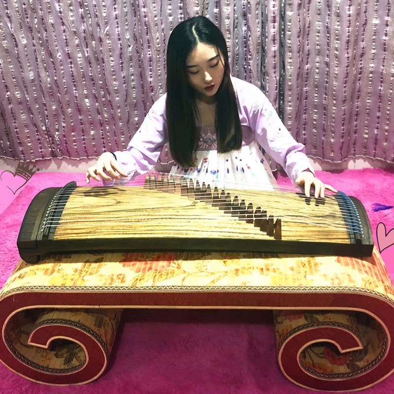 Jlm Mini Guzheng Half-Zheng Portatile 21 Corde Zither Bambini Adulti Che Giocano Esame Strumento Musicale Per Allenamento Delle Dita