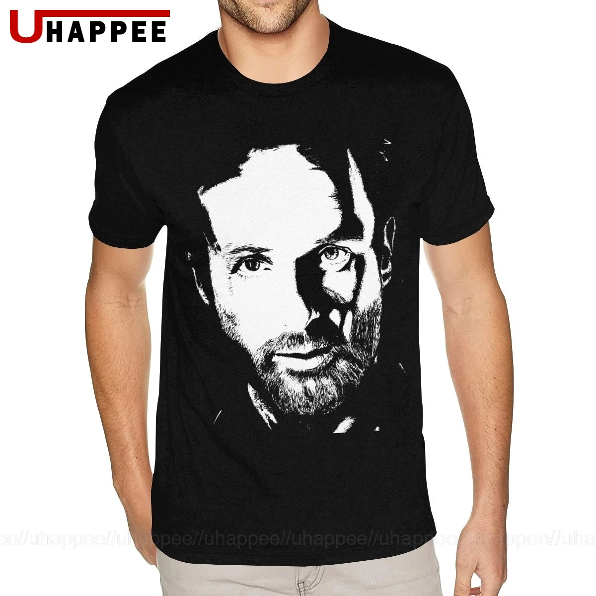 Мужские футболки с коротким рукавом The Walking Dead Rick недорогие брендовые для