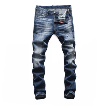 

NEW Men Jeans Ripped for Men Skinny DSQ D2 Jeans Pants Men Jeans Zipper Outwear Man Pants 1 order
