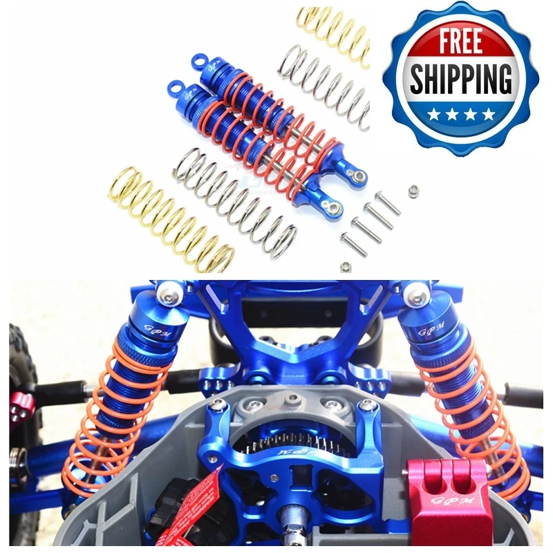 Задний утолщенный амортизатор из сплава 102 мм для TRAXXAS RUSTLER 4X4 VXL SLASH 4x4 LCG|Детали и