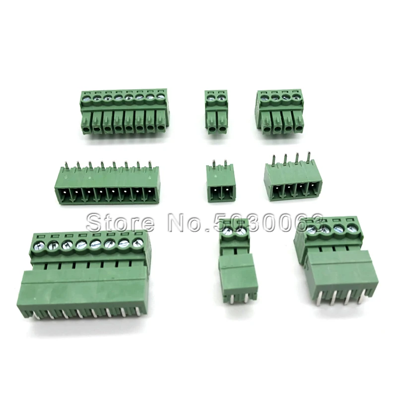 10 компл./лот 15EDG 3,5/KF2EDG-3.5MM прямой/изогнутая игла 2P 4P 8P вставной терминал