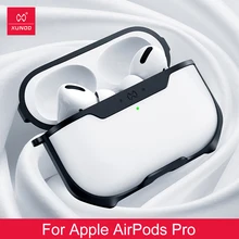 Для AirPods Pro Чехол прозрачный защитный чехол Bluetooth Наушники Подушка безопасности бампер с брелок Крюк для Airpods 3 крышка