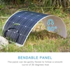 Dokio 12V 100W Flexible Mono Solar Panel For Home 18V Solar Charge Waterproof  Solar Panel China ► Photo 3/6