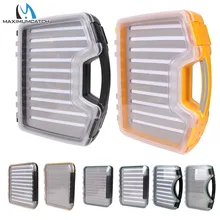 Maximumcatch большой размер водонепроницаемый ящик для ловли нахлыстом щелевая/Легкая Ручка Пена двухсторонняя коробка с прозрачной крышкой рыболовные снасти чемодан