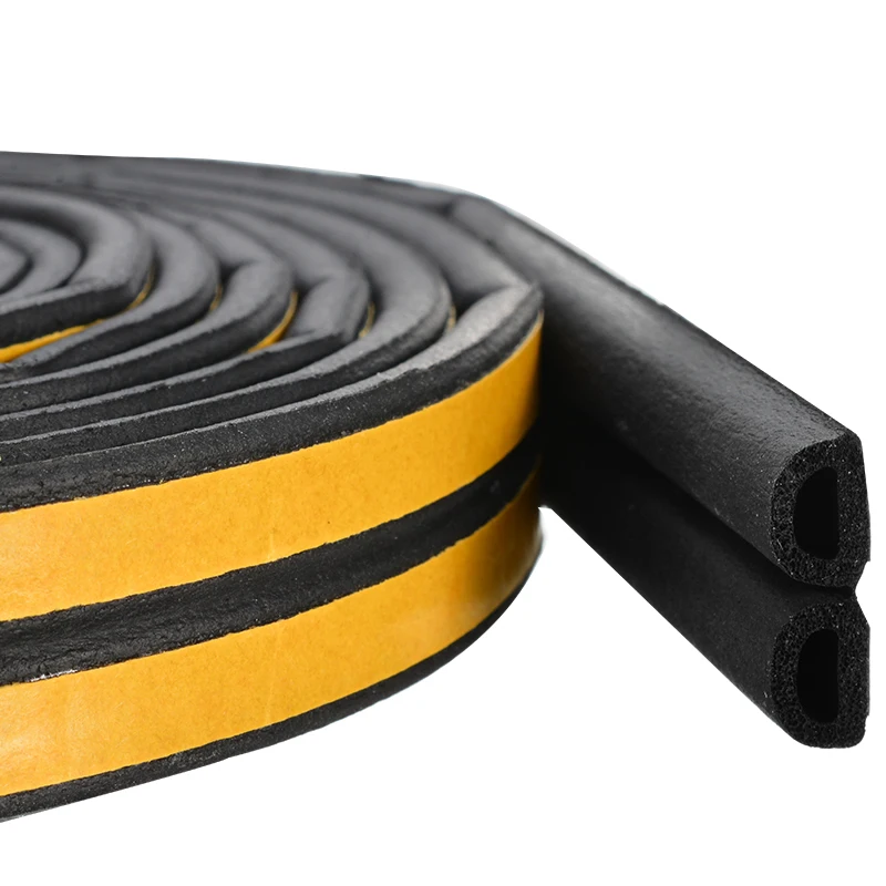 Auto Styling 1PC 5M Big D Shape Car Door Window Trim Edge Moulding Rubber Weatherstrip Sealing Strip Automobile Accessories