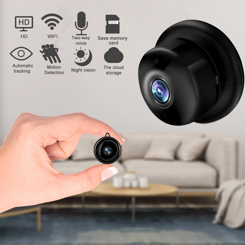 Беспроводная мини ip-камера 1080P HD IR ночного видения микро камера домашней безопасности наблюдения WiFi камера движения детский монитор