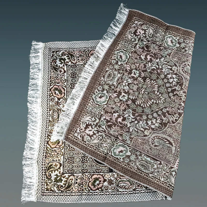 Prayer Mat Muslim Prayer Rug Islamic Carpet Mat For Muslim Prayer Braided Mats Vintage Pattern Eid Rugs Tassel Decor