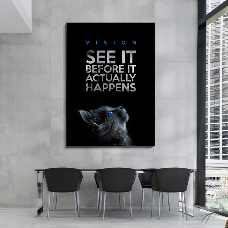 Animal Motivation Wall Art Printed on Canvas