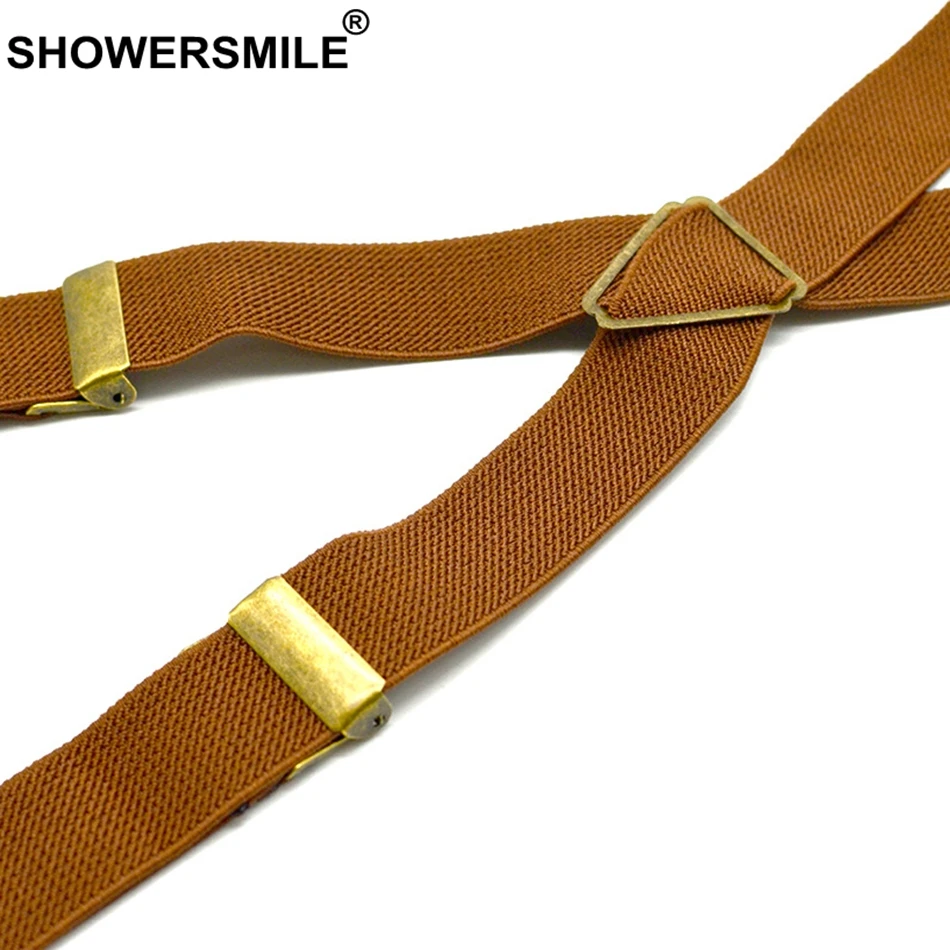 SHOWERSMILE подтяжки с галстуком бабочкой набор бронзовых зажимов взрослые