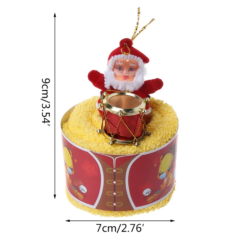 Рождественское креативное Подарочное полотенце с изображением пирожных ткань для мытья посуды рождественское милое полотенце подарки