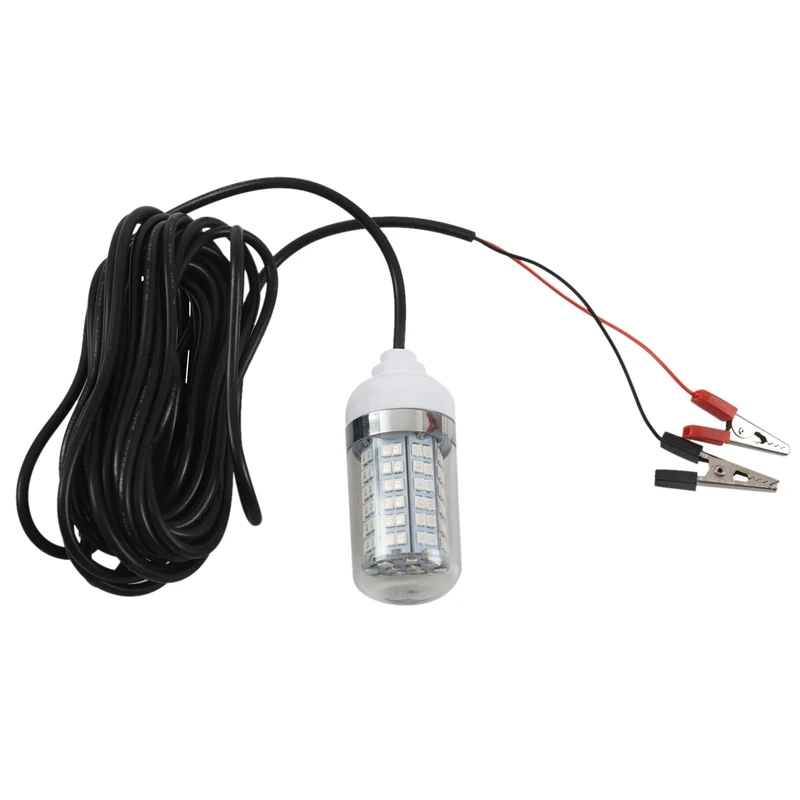 12V LED Green Underwater Submersible Night Fishing Light Crappie Shad Squid Boat Fishing Light