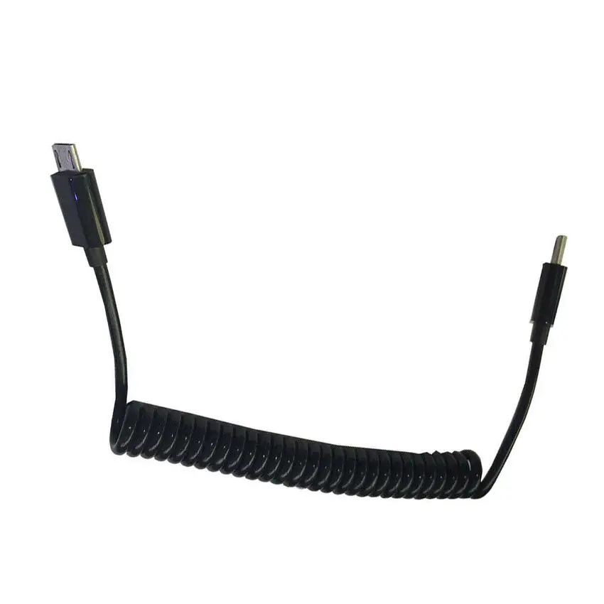Micro USB 5 Pin к USB 3,1 type-C данных и зарядный пружинный спиральный кабель(3 м