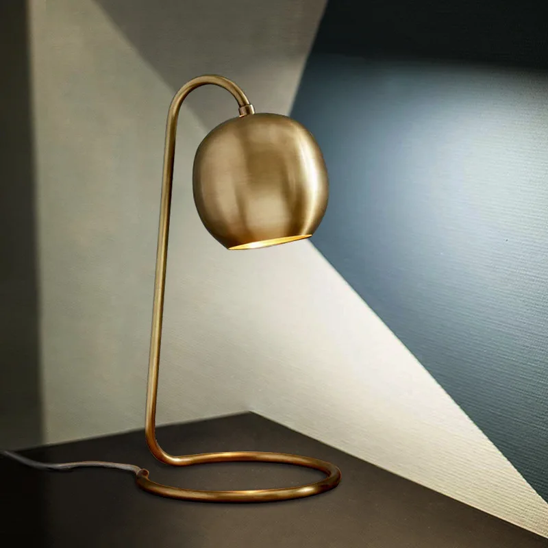 copper side lamp