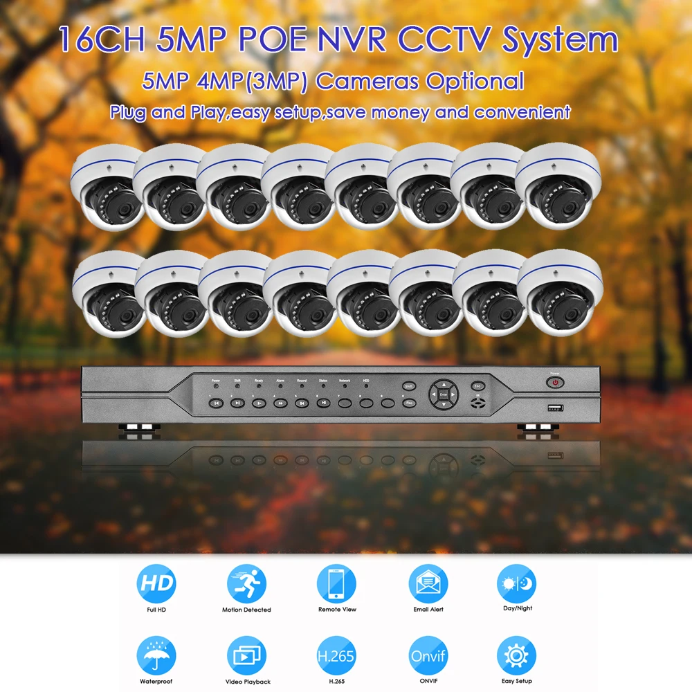 Gadinan 16CH POE NVR комплект HD SONY IMX335 5MP 4MP CCTV камера система аудио наружная Водонепроницаемая ip-камера POE домашний комплект наблюдения