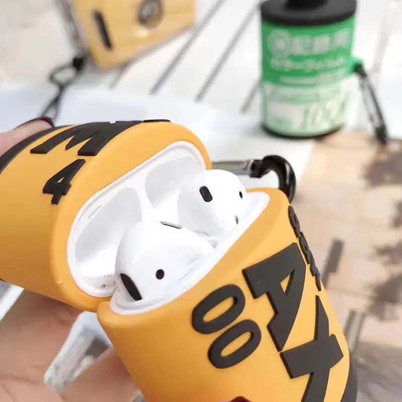 Чехол для AirPods с мультяшным рисунком, защитный чехол для беспроводных наушников, чехол для Airpods 12