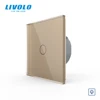 Livolo EU Standard Dimmer Wall Switch,AC 220~250V, Crystal Glass Panel, 1Gang 1 Way Dimmer,VL-C701D-1/2/3/5,no logo ► Photo 2/5