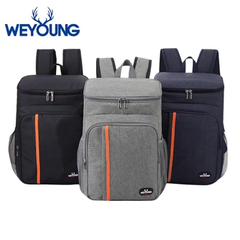 

Outdoor Large Capacity Leak Proof Men Woman Thermal Insulated Cooler Shoulder Backpack Picnic Bag