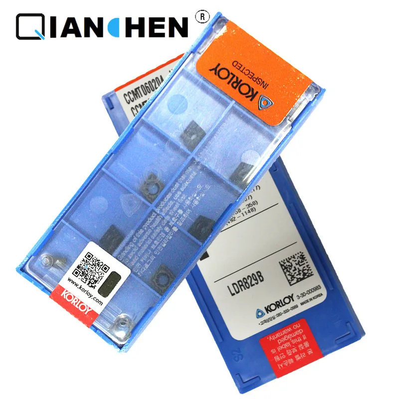Оригинальные Корея KORLOY CCMT060202-HMP PC9030 CCMT060204-HMP NC3120(10 шт./лот) Высокое качество расточка вставка инструмента