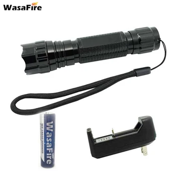 

Mini UV Lantern Ultraviolet Q5 LED Flashlight Aluminum Torch With 18650 Battery + Charger for Currency Detector Hunting Explore