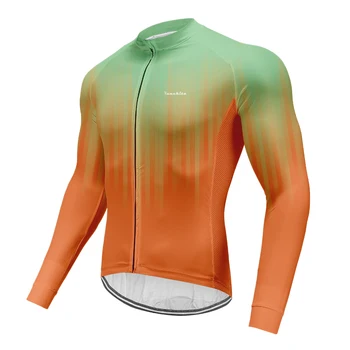 

Runchita Long sleeve Cycling jersey MTB Bike Clothing Men's Breathable Ropa Maillot Ciclismo Hombre winter cycling jersey