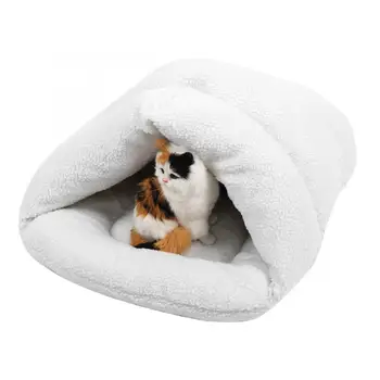 

New Cat Mat Slipper Shaped Soft Warm Plush Pet Small Dog Cat Bed Mat Comfortable Washable Cushion Waterproof Pet Cat Litter Mat