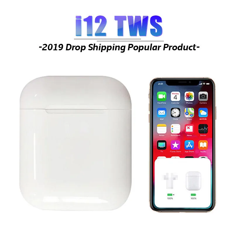 

Original I12 Tws Air Bluetooth 5.0 Earphones Earbuds Sport Wireless Headphone for IPhone Samsung Huawei I12tws Headset I 12 Tws
