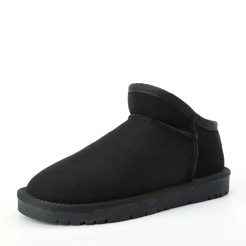 2021 new arrive Nature wool Sheepskin real fur mini ankle winter Casual women snow boots High-qualIty Genuine Leather lady shoes 