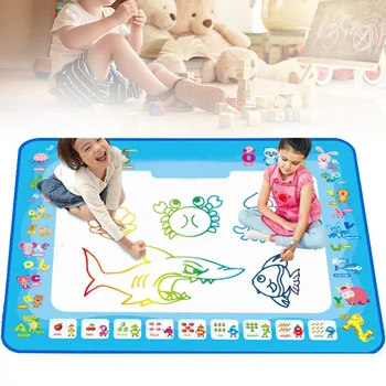 

Writing Board Educational Safe Doodle Mat Coloring Painting Kids Toy Cartoon Funny Gift Aqua Magic Water Drawing Toddler