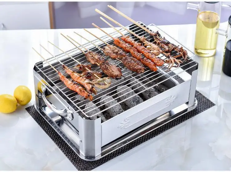Открытый Asador гриль коптильня Корейская Parrilla barbacoa De Carbon murrasqueira murrasco Коммерческая Рыба морепродукты барбекю гриль тарелка